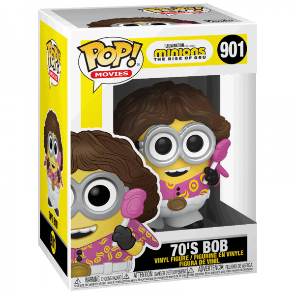 FUNKO POP! - Movie - Minions 2 The Rise of Gru 70s Bob #901